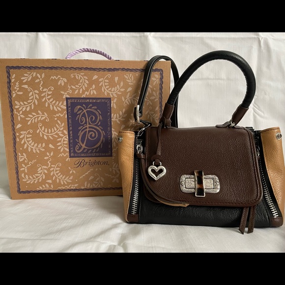 Brighton Miss V Mini leather handbag - Picture 1 of 2